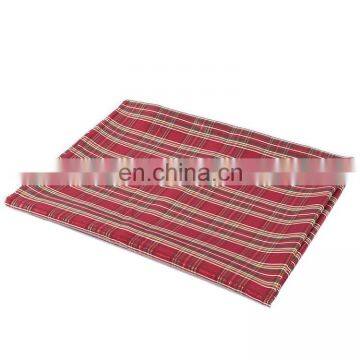 Christmas Series Polyester Jacquard 175GSM Hotel Dining Party Table Overlay Topper Wholesale Table Cloth With Check Pattern photo-4