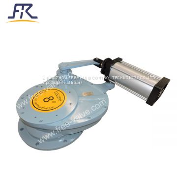 DN200 Pneumatic Swing Ceramic disc Feeding Valve for Replacing dome valve on fly ash tank