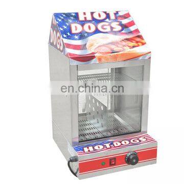 Electrical Stainless Steel hotdog Warming Showcase,food warming showcase For Restaurant