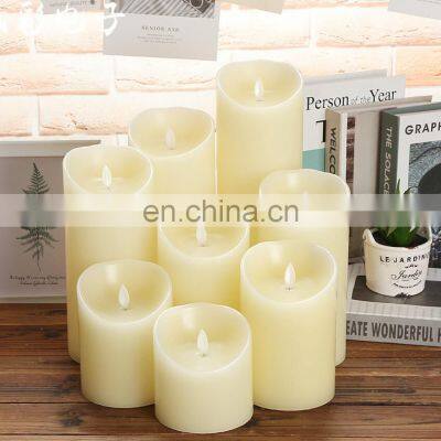 2020 Flameless 3 AAA BATTERY OPERATED Led Pillar Candles photo-2