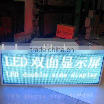 Double face blue LED display sign