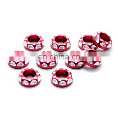 Custom6mm Aluminum Alloy Decorative License Plate Bolt Screw Gasket photo-2