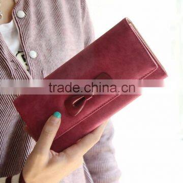 Fashional Trendy and Popular Pu Leather Butterfly Bow Wallet Purse Cartera Para Dama de Calidad Carteira photo-6
