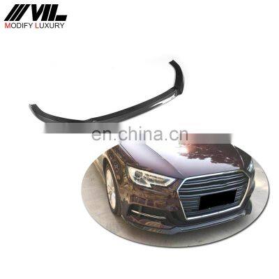 A3 S3 Front Lip for Audi 8V SLINE Sportback 17-18 in carbon fiber material