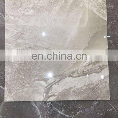 600x600 Cream Light Yellow Glossy Porcelanato Wall Tiles Porcelain Floor Tiles Indoor 3D Ink Jet Marble Porcelain Glazed Tile photo-3
