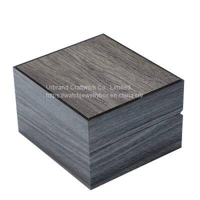 High-grade Wooden Watch Box Solid Wood Flip Packaging Box Jewelry Storage Spot Gift Box. photo-5