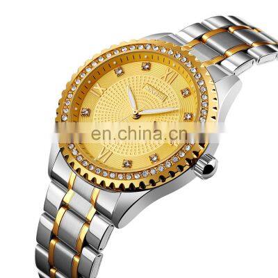 top brand Skmei 9221 mechanical automatic luxury gold stainless steel men watches