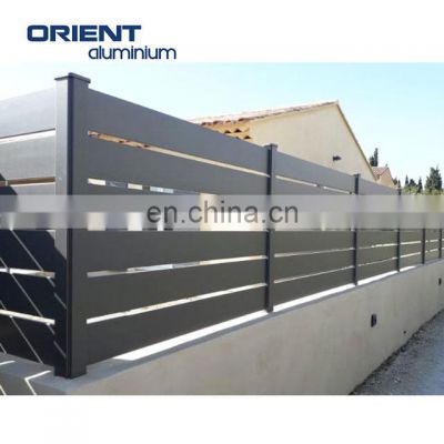 garden fence panels cloture aluminium slat fencing