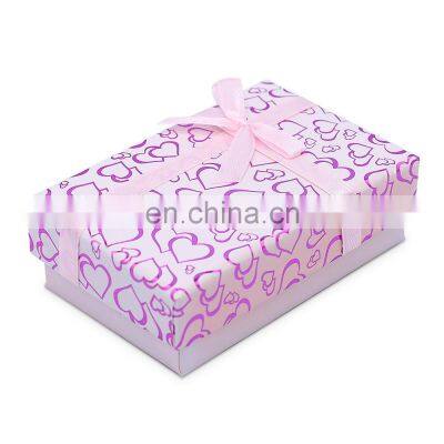 Custom Logo Cardboard Paper Box Ring Earring Necklace Earring Pendant Ring Jewelry Box photo-3