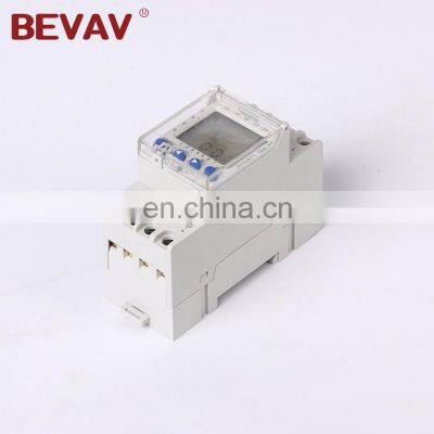 BEVAV Time Switch 220-240VAC 50/60Hz, Six Language Digital Programmable Electric Time Switch photo-2