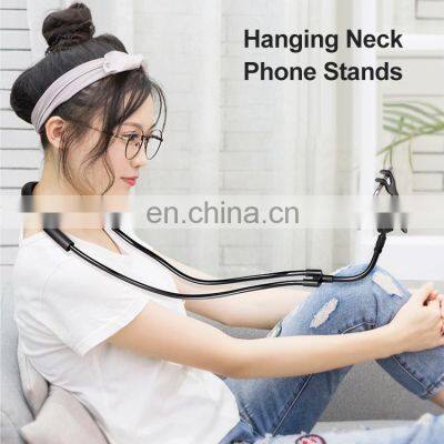 360 Degree Rotation Hanging Neck Bracket Selfie Mobile Phone Holder Phone Stands photo-3