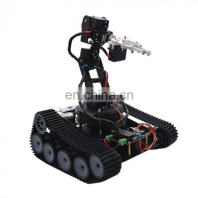 Open Source 6DOF Mechanical Arm Tracking Gripping RC Robot arm Tank Car kit Support PS2 Controller/APP Control