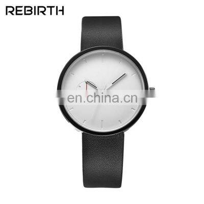 Rebirth RE003A Casual Pu Leather Belt Simple Analog Quartz Cheap Fashionable Ladies Fancy Watch