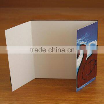Ideal Products 2015 Perching Birds Folded Wooden Custom Invitation Cards photo-5