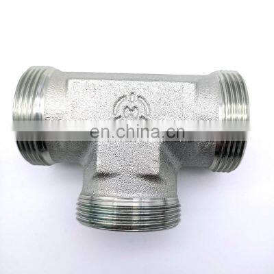 BSPT NPT JIC Hydraulic Pipe Fitting Competitive Price China Custom Steel Pipe Tee Fitting photo-3