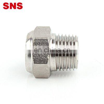 SNS BKC-V Series Stainless Steel Tube Fittings Pneumatic Valve Flat End Exhaust Muffler Air Silencer photo-5