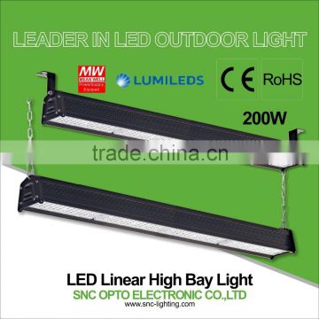 IP66 shopping mall /warehouse trucking led linear light 200w CE/RoHS