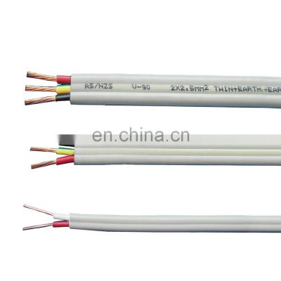 Flat xlpe 3 wire copper cables 3x4mm2 xlpe 3x15mm2 power cable