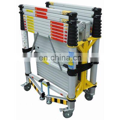 scaffold aluminium tower Telescopic 3m adjustable  Scaffolding Ladder for construction