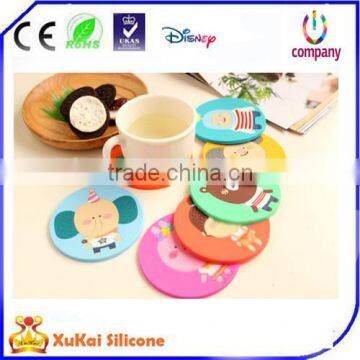 Square or Round Shaped PVC Silicone Drink Coaster