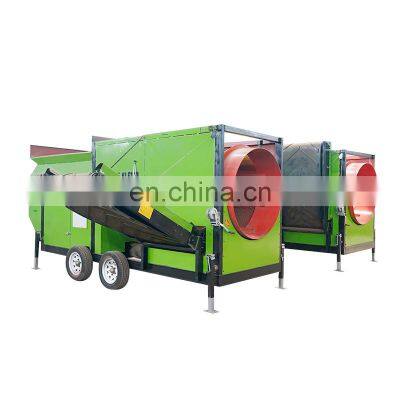 Factory Price High Performance Mobile Trommel Compost Sifter Mobile Compost Trommel Screen