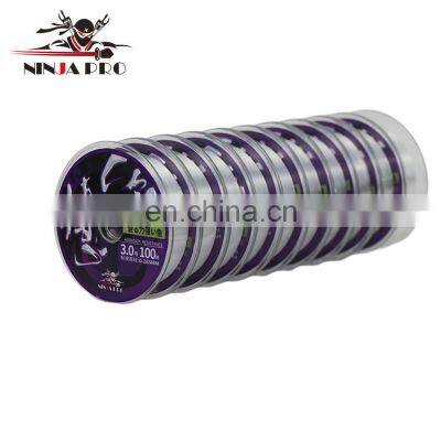 NINJA PRO 100m Super Strong Continuous Disk Line Transparent Nylon Monofilament Fishing Line Nylon