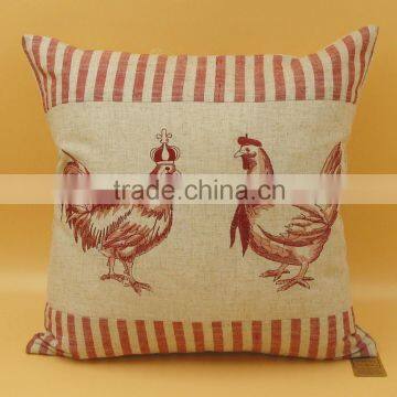 animal printed embroidery cushion cover