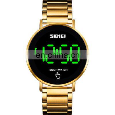 Skmei 1550 Luxury Watch Manufacturer Mens Led Touch Screen Stainless Steel Digital Wrist Watches