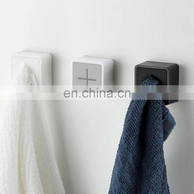 Portable Self-adhesive Punch Free Towel Plug Holder Wall Mounted Bathroom Kitchen Organizer Rack Towels Storage Wash Cloth Clip