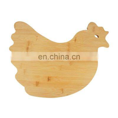 Bamboo Animal Shaped Cutting Board Chicken Shape Wood Chopping Board photo-2