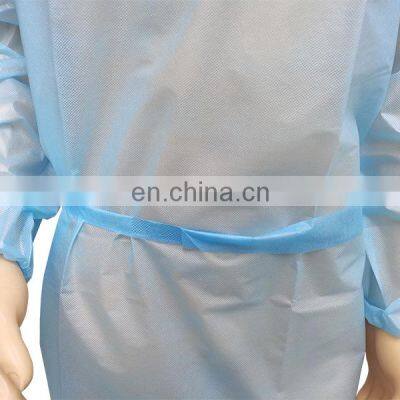 Disposable Medical Non Woven pp pe Isolation Gown photo-5