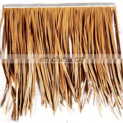 Bleached Ecofriendly Custom Size Artificial Palm Leaves Thatch Synthetic Thatch On Sell