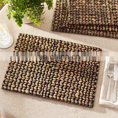 Hot Sale Woven Water Hyacinth Placemats Set of 4 Best Seller Wall basket decor basket wholesale made in Vietnam Manufacturer