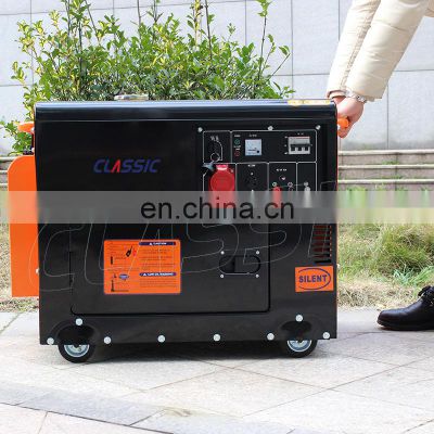 BISON China 5.5Kw Diesel Generator 418Cc 10 Hp 3 Phase 5Kw Diesel Silent Genset Sk6500s Diesel Generator