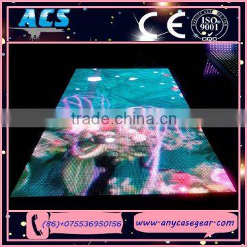 ACS High Definition Slim Waterproof Interactive LED Dance Floor video for sale