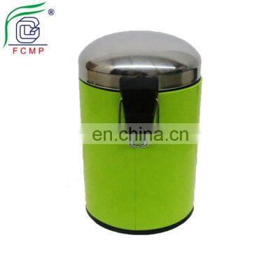 Stainless Steel Manufactures Round Metal Waste Trash Can Hotel Garbage Can Foot Pedal Bin