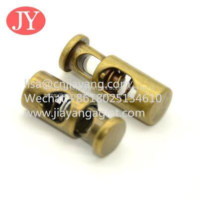 Polish Metal Drawstring Stopper Silver Shoelace Cord Ends Stopper Custom Size photo-2