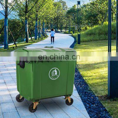 1100l trash can big size waste containers contenedor de basura 1100 litros mobile garbage bin plastic dustbin