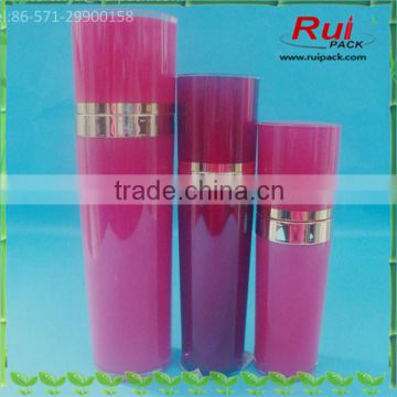 30/50/80/120ml rose red pyramid round acrylic bottles, 1/1.6/2.6/4oz high-end acrylic cosmetic containers