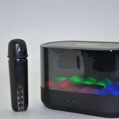 New Trending KTV Indoor Music Party Speaker Mini Desk Wireless RGB Warm Night Light Portable Stereo Blue Tooth Speakers System photo-2