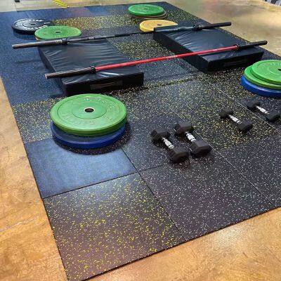 Rubber Flooring Interlocking 50*50/100*100cm Gym Flooring Mat for Sale photo-3