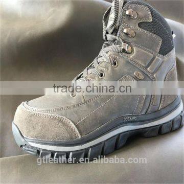 China Crazy horse cow split leather for hiking shoes