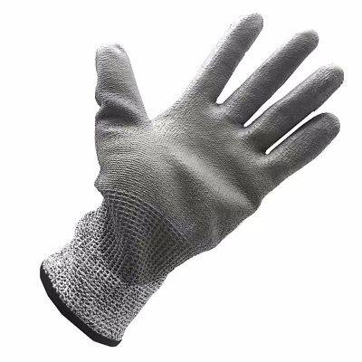 Puncture Resistant Gloves Level 5 ANSI A5 13G HPPE Liner PU Coated Kevlar Saw Resistant Gloves Stick Resistant Gloveses