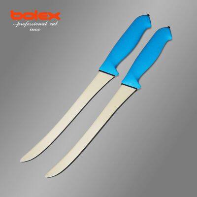 Fish Filleting Knives Meat Slicing Knife produced by BOLEX CUTLERY China Narrow Boning Knife Camping Supplies Equipments