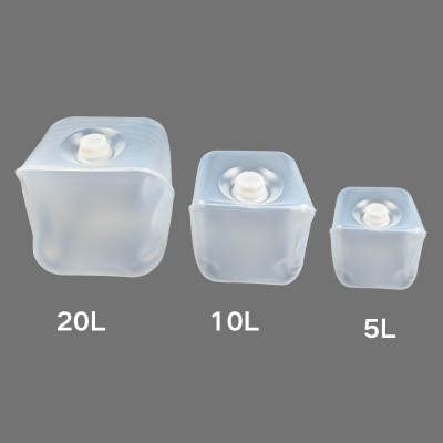 LDPE Foldable Cubitainer for Soy Sauce, Sake, Liquid Fertilizers, Medical Reagents, Fine Chemicals