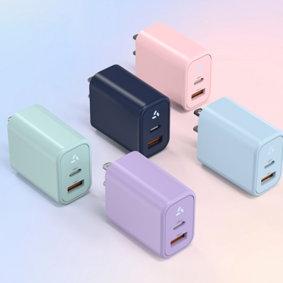Адаптер быстрой зарядки QC3.0, PD30W, USB-C, USB-A, GaN PD Fast Charger, PD 3.0 GaN Charger, компактный настенный адаптер для iPhone, Samsung и iPad