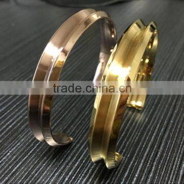 China factory supply customized popular hair tie bracelet high quality stainless steel cuff bracelet hair band bracelet