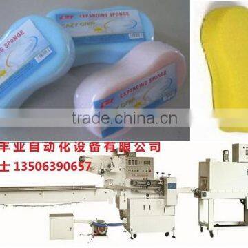 Auto Washing Sponge Wrapping/Packing/Packaging Machine