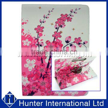 Hot Sell Pink Blossom Rotating Universal Tablet Case