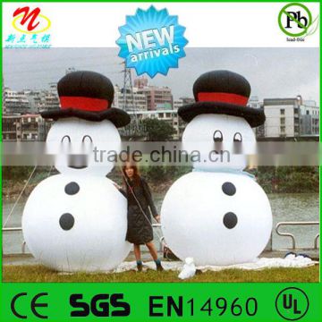 2014 popular christmas theme snowman cartoon customized inflatable cartoon